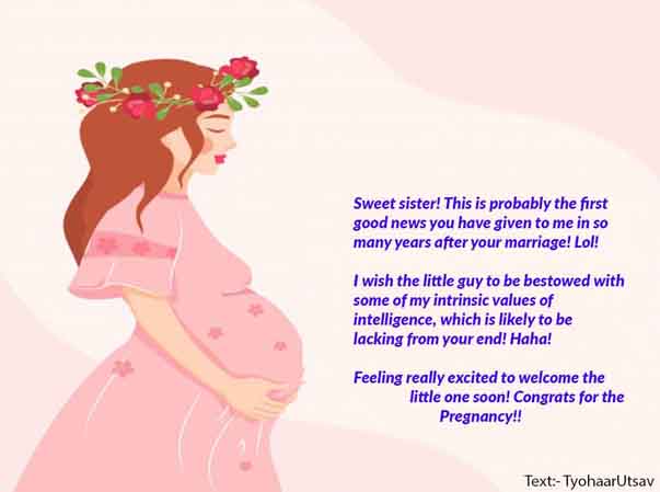 Heartfelt Congratulatory Sister Pregnancy Wishes Messages | Messages from  both Brother and Sister