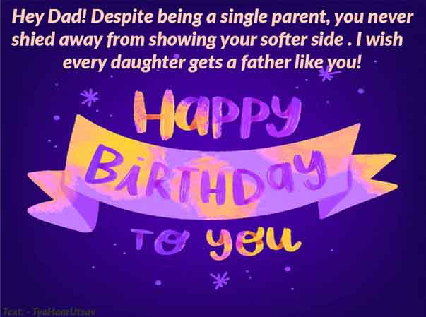 happy birthday dad message from daughter