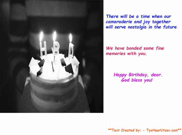 Example of Heartfelt emotional Birthday message for your colleague