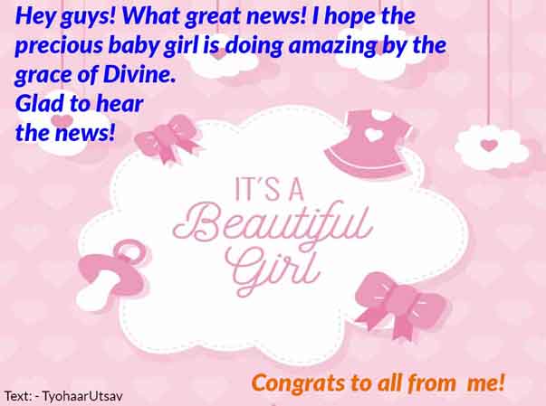 New Born BabyGirl Congratulation Wishes Heartwarming And Hilarious