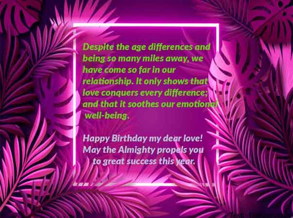 Inspiring wishes of Happy birthday to your Long Distance GirlFriend