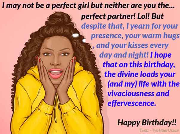 Sarcastic Happy birthday message to Boyfriend Long Distance Image and Text